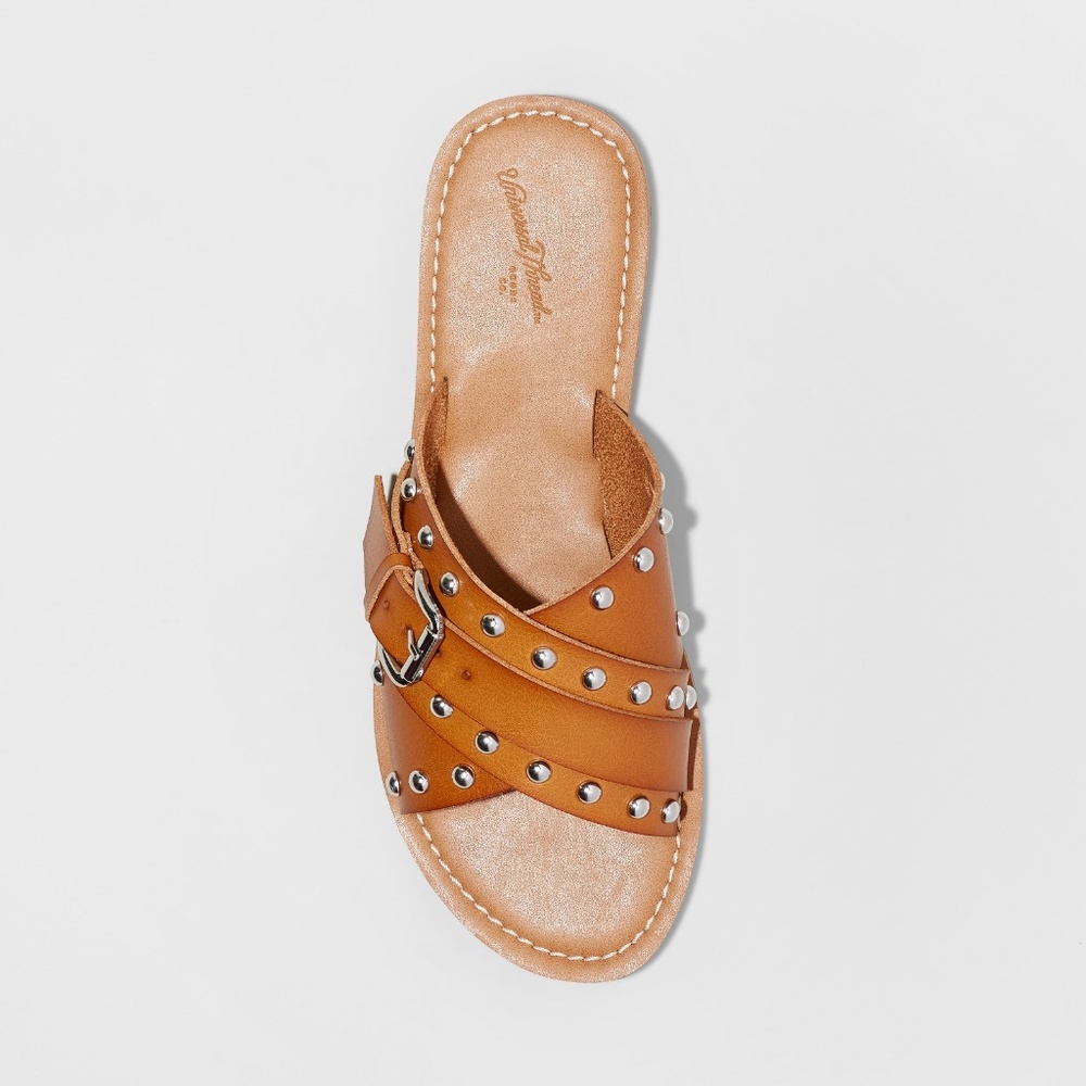 Women's Kellan Studded Crossband Slide Sandals